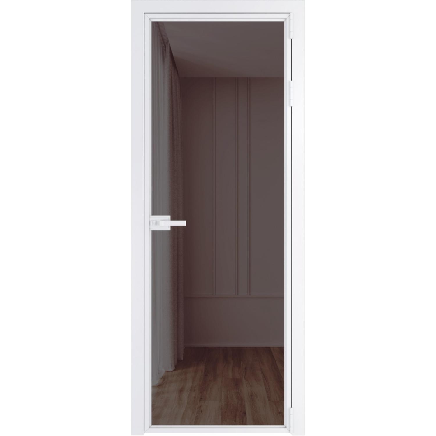 Дверь межкомнатная  алюминиевая  1 AX ProfilDoors (Вайт, Золотистая бронза)