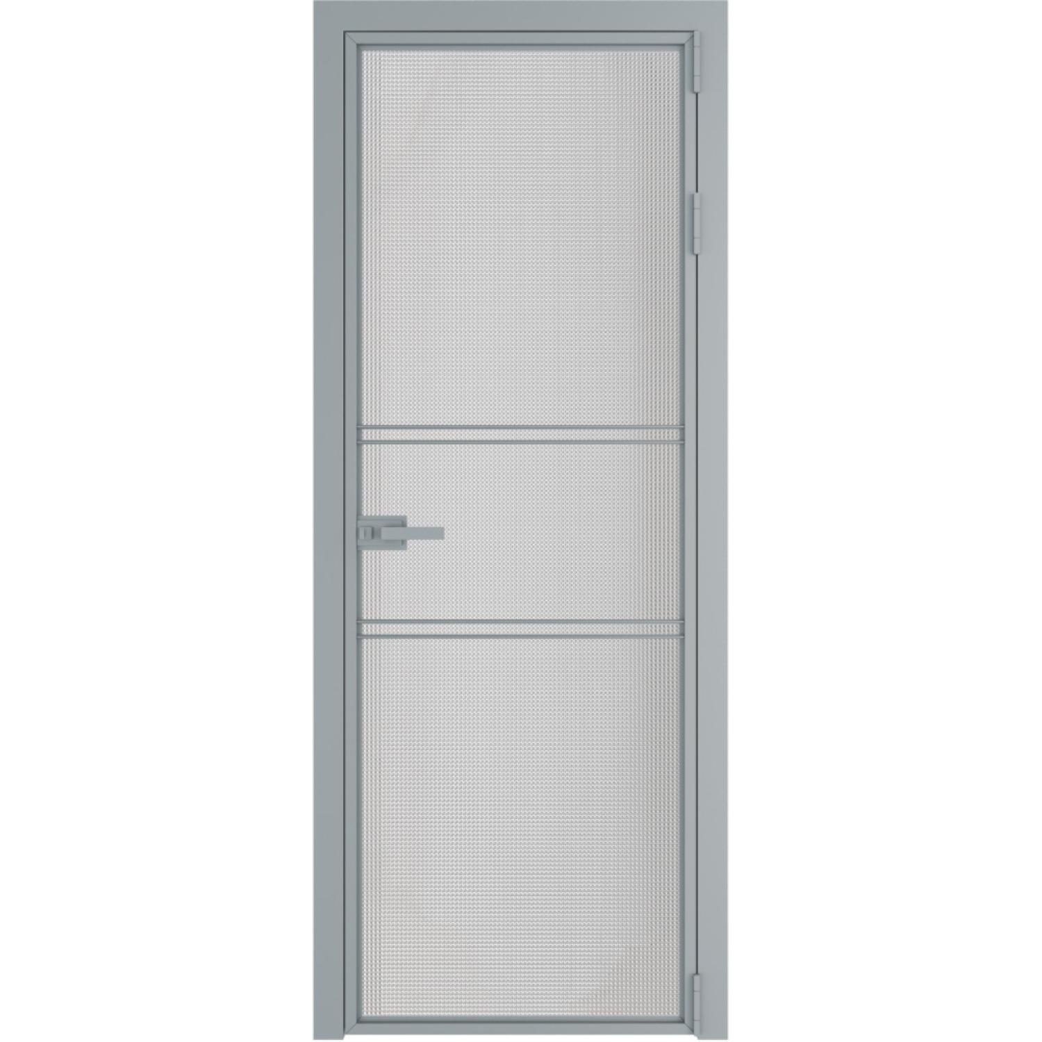 Дверь межкомнатная  алюминиевая  2 AX ProfilDoors (Серебро, Кризет)