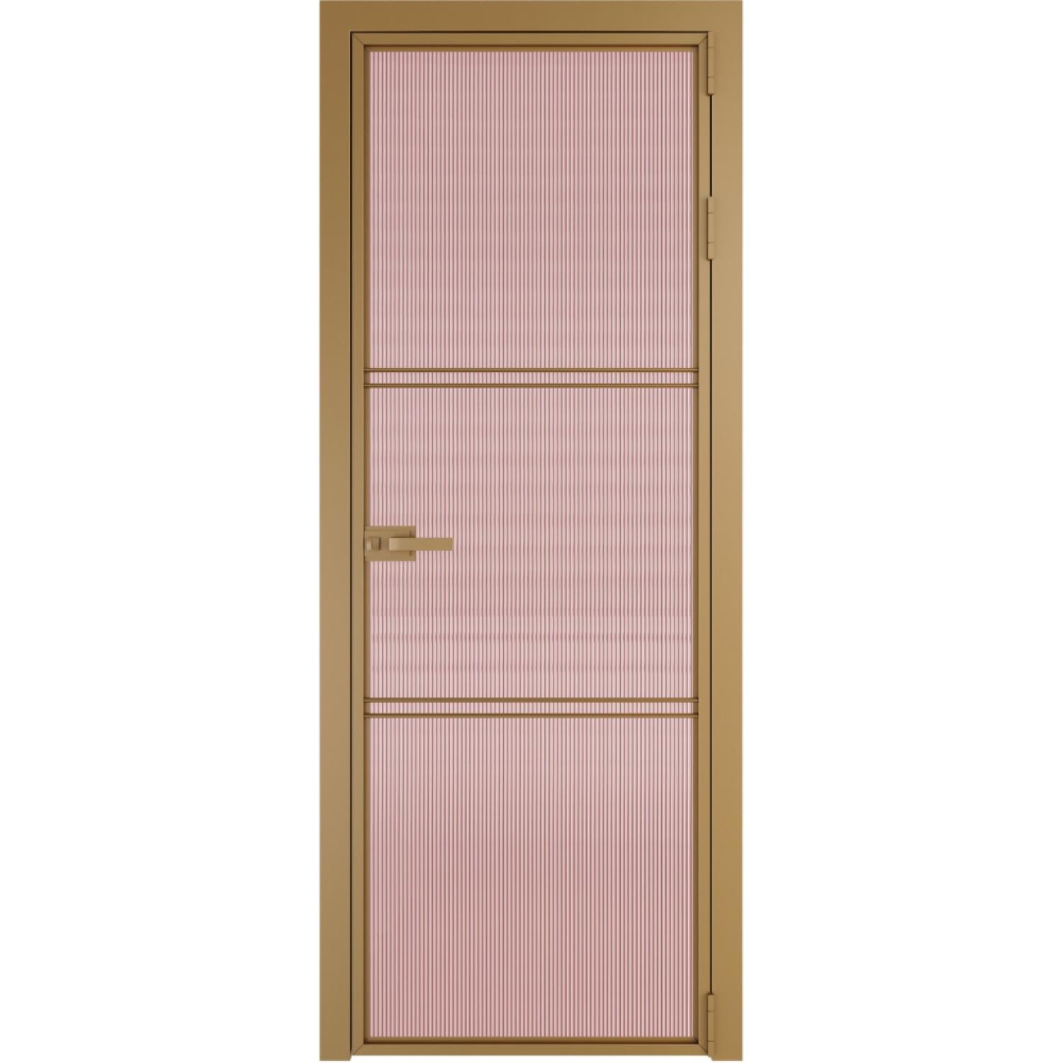 Дверь межкомнатная  алюминиевая  3 AX ProfilDoors (Золото, Мору розовое)