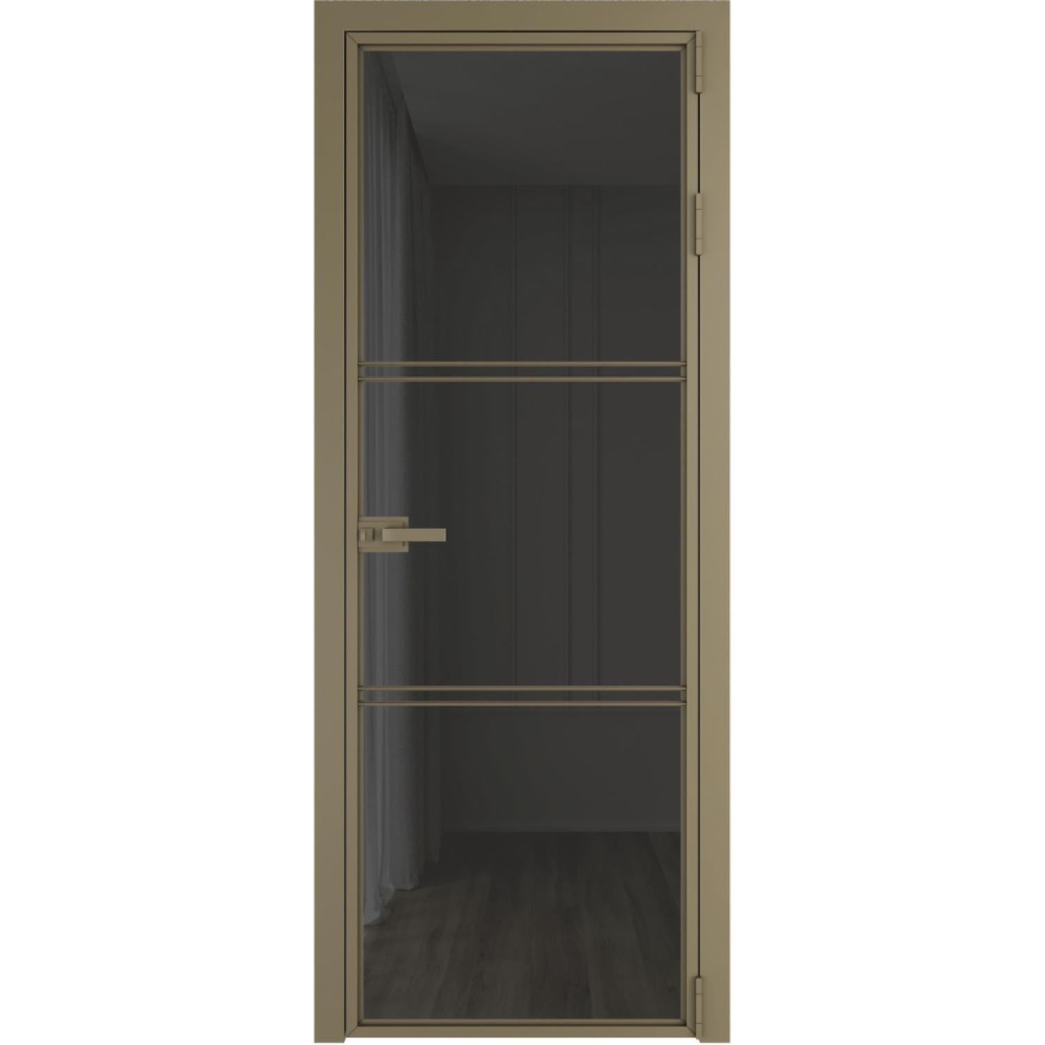 Дверь межкомнатная  алюминиевая  3 AX ProfilDoors (Шампань, Триплекс Тонированный)