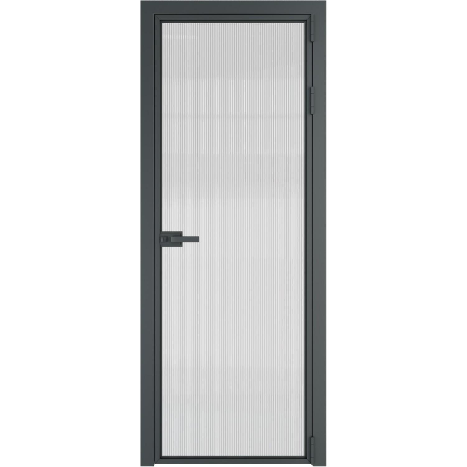 Дверь межкомнатная  алюминиевая  1 AX ProfilDoors (Серая ночь, Мору осветленное)