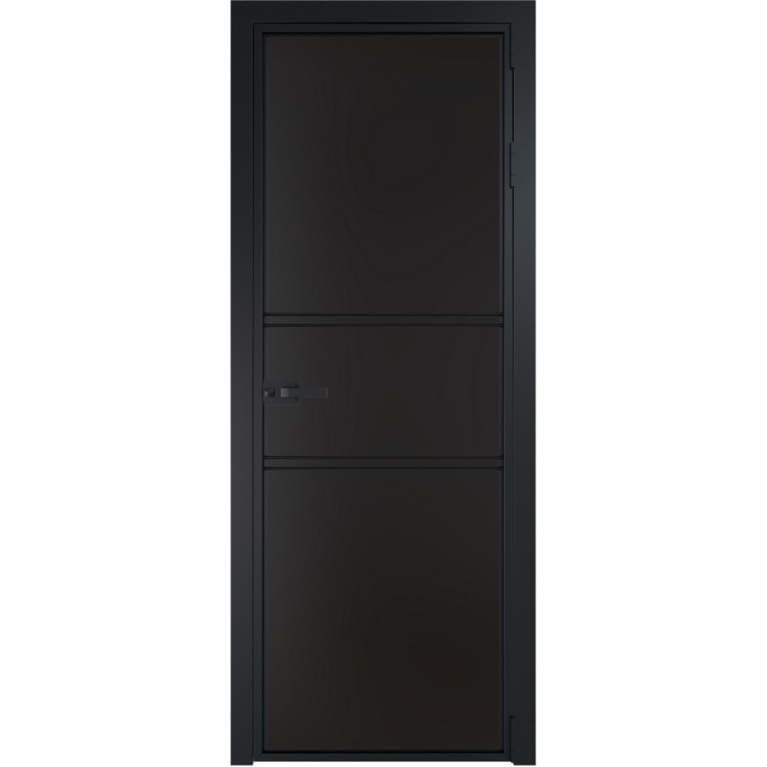 Дверь межкомнатная  алюминиевая  2 AX ProfilDoors (Черный, Монохром черный)