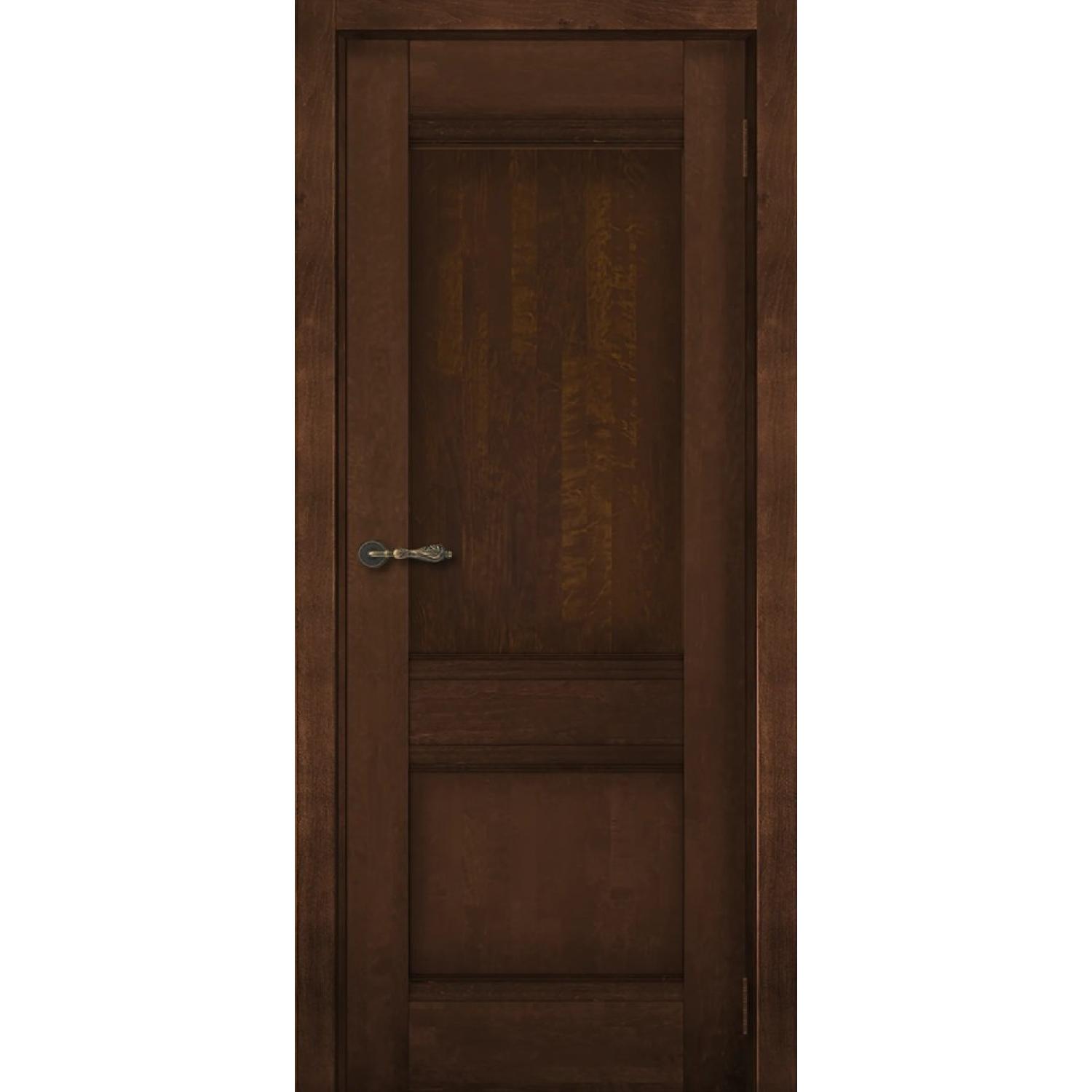 Дверь межкомнатная массив ольхи  Робер ДГ (2000*700, Античный орех, Заказная)