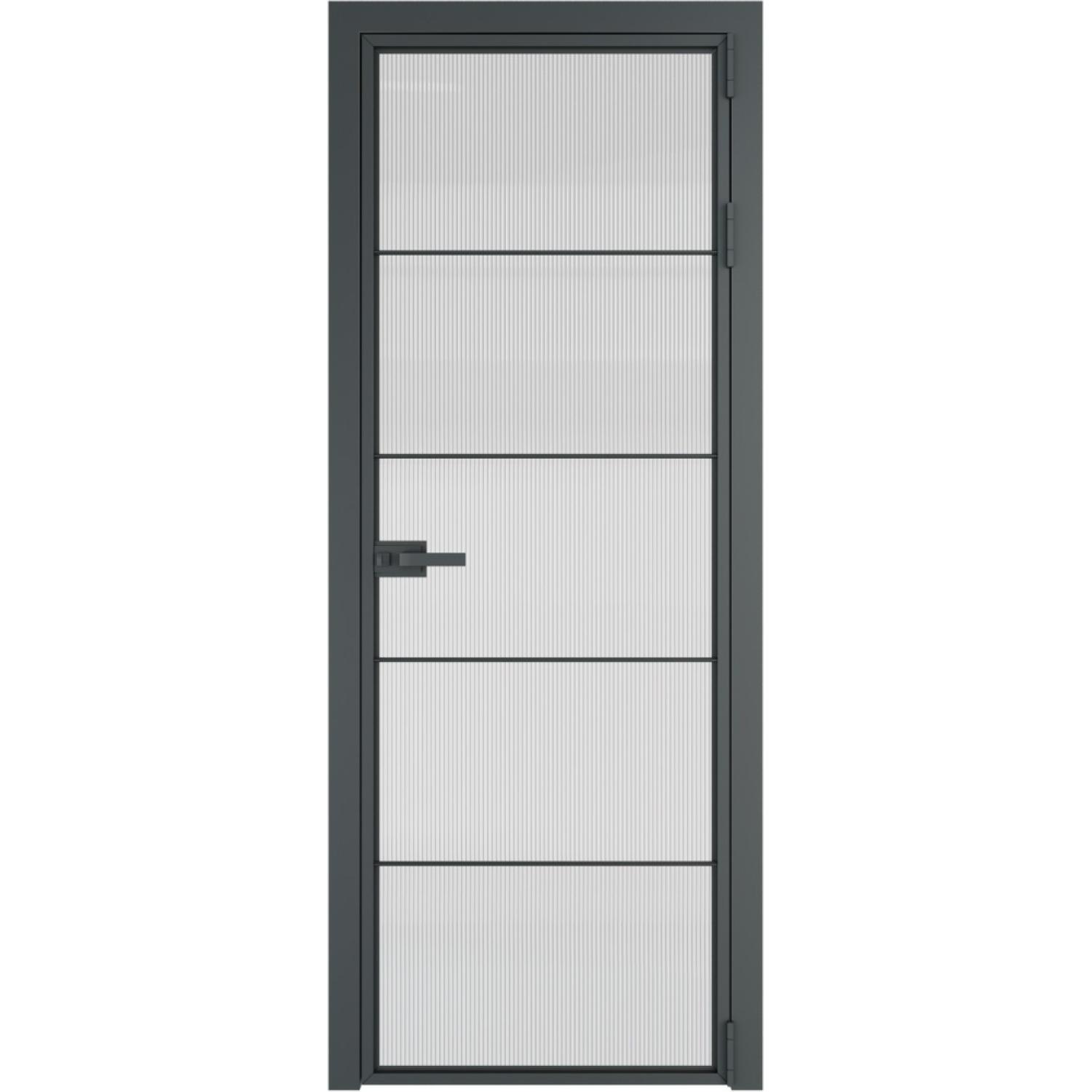 Дверь межкомнатная  алюминиевая  5 AX ProfilDoors (Серая ночь, Мору осветленное)