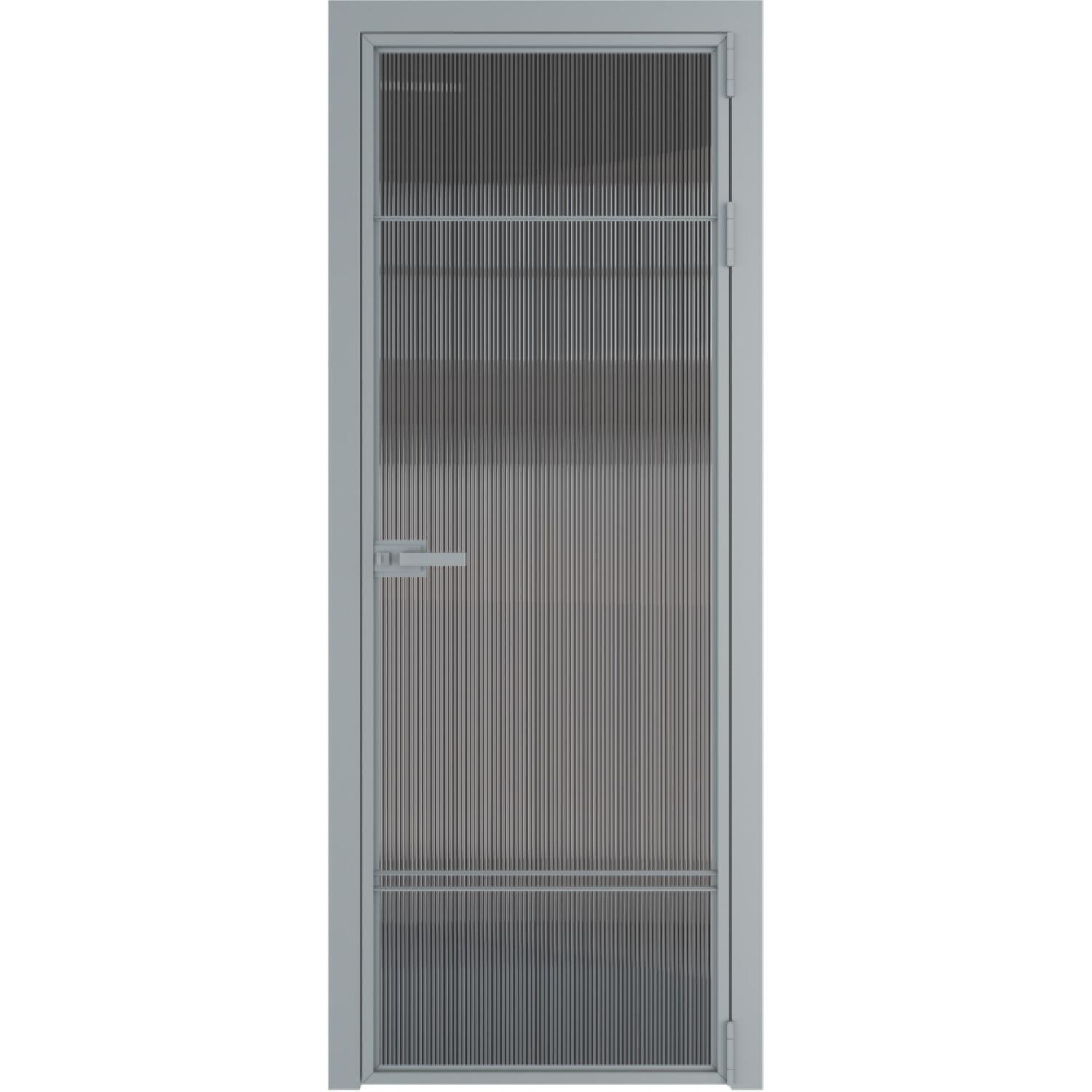 Дверь межкомнатная  алюминиевая  4 AX ProfilDoors (Серебро, Мору тонированное)