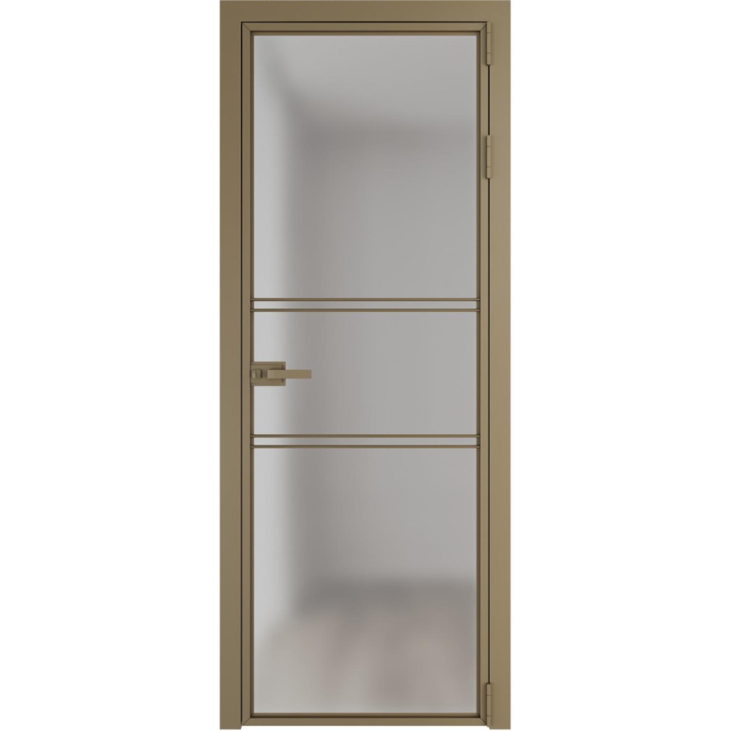 Дверь межкомнатная  алюминиевая  2 AX ProfilDoors (Шампань, Матовое)