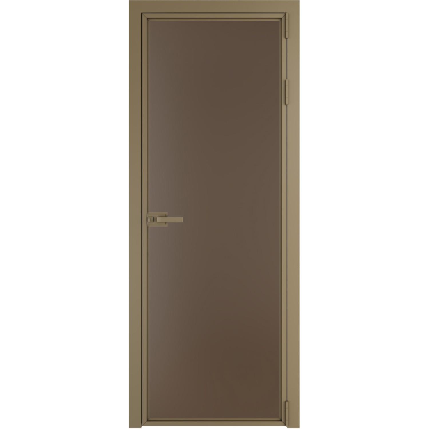 Дверь межкомнатная  алюминиевая  1 AX ProfilDoors (Шампань, Монохром гляссе)
