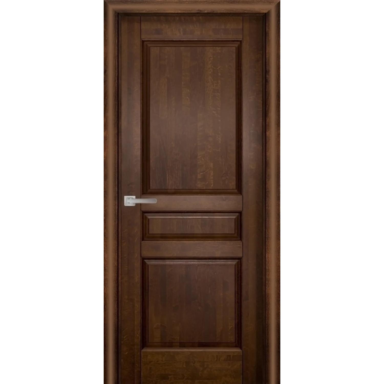 Дверь межкомнатная массив ольхи Валенсия м. ДГ (2000*600, Античный орех, Заказная)