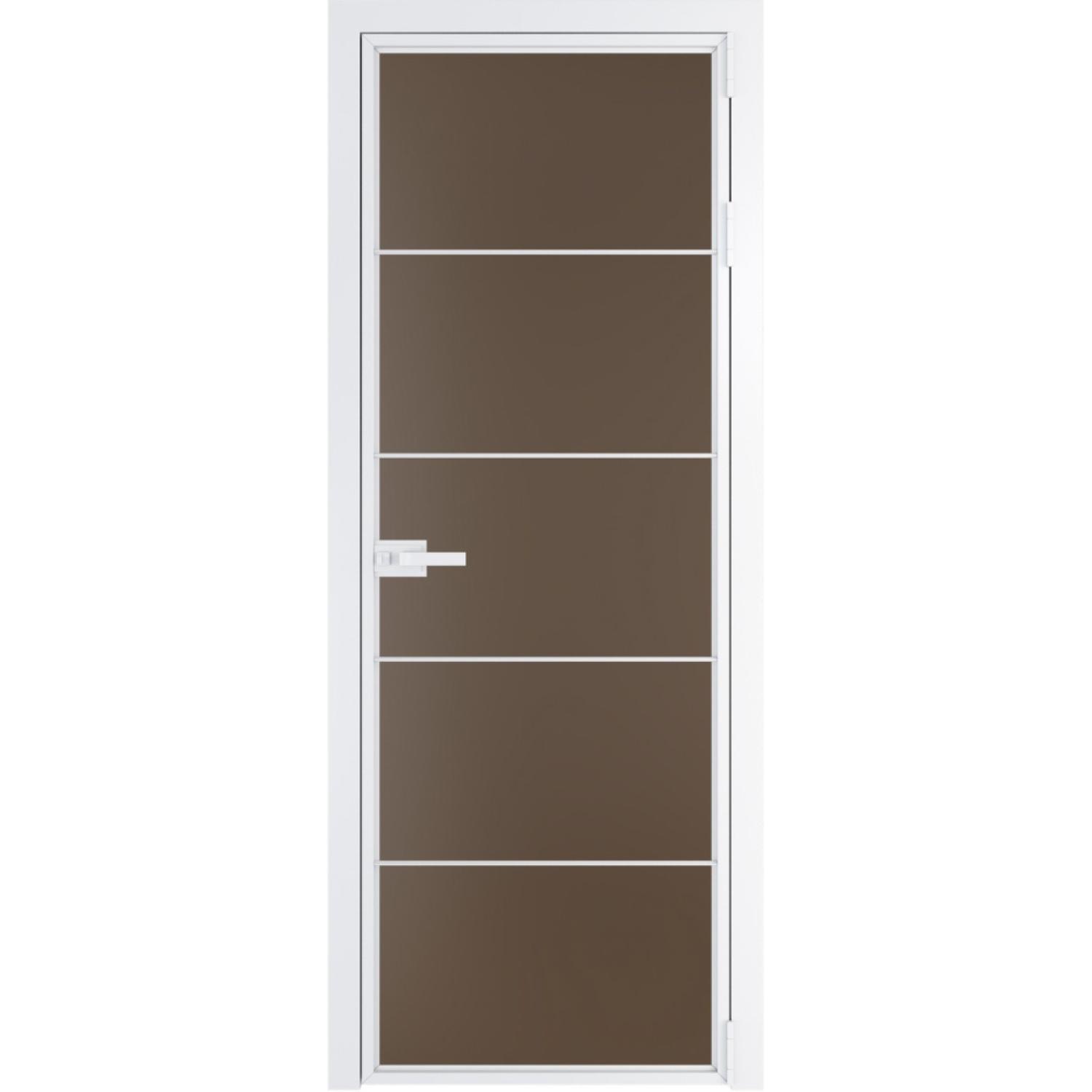Дверь межкомнатная  алюминиевая  5 AX ProfilDoors (Вайт, Монохром гляссе)