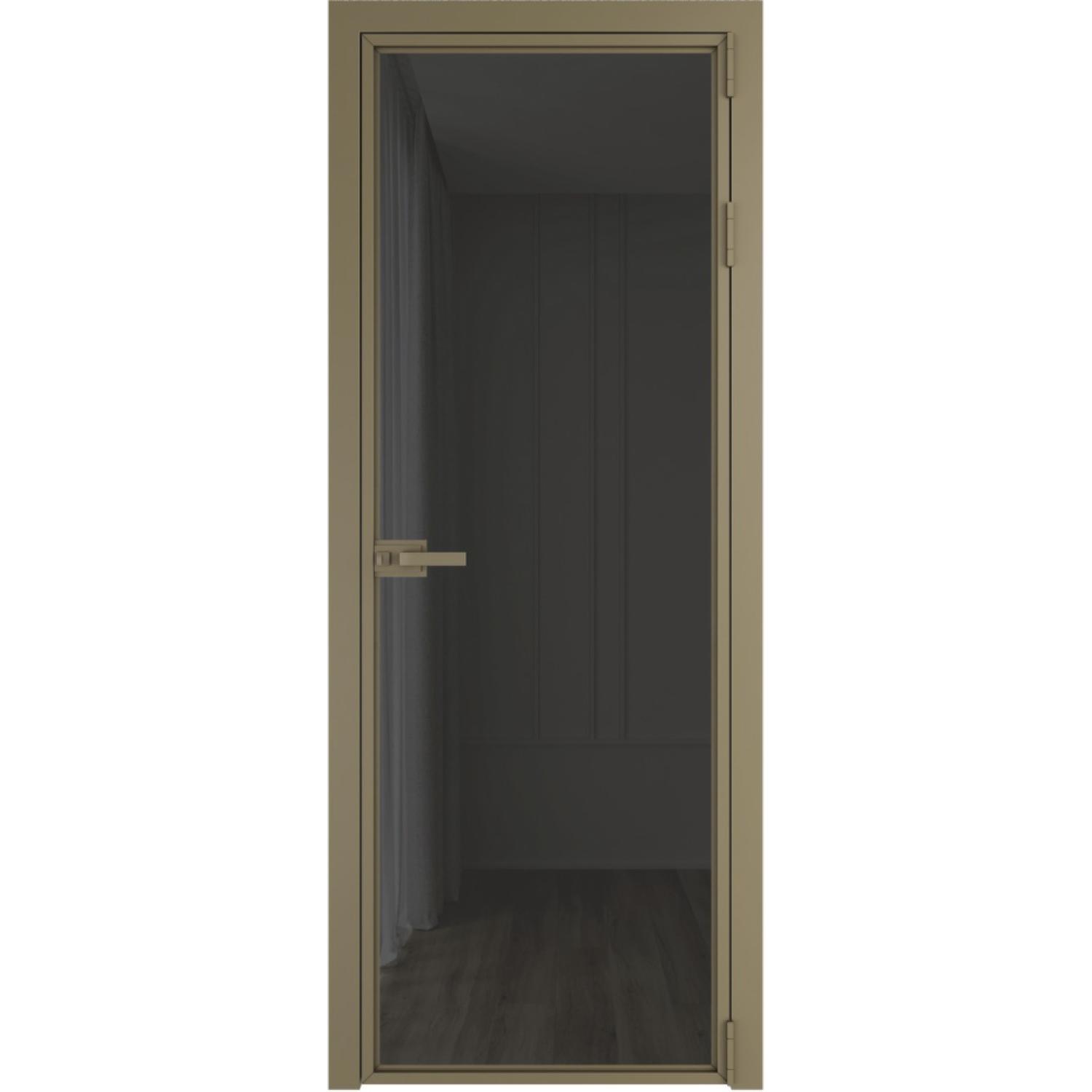 Дверь межкомнатная  алюминиевая  1 AX ProfilDoors (Шампань, Триплекс Тонированный)