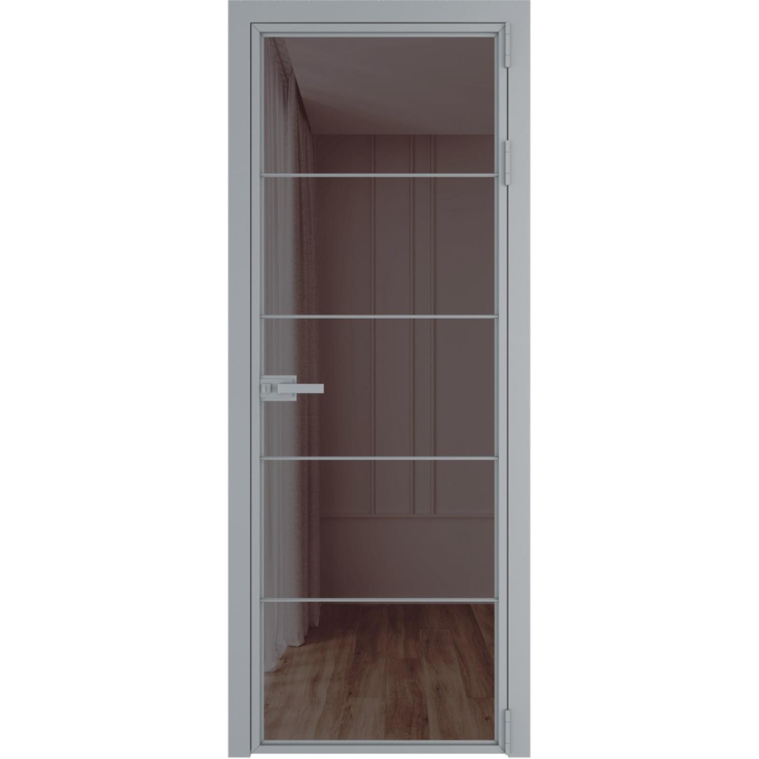 Дверь межкомнатная  алюминиевая  5 AX ProfilDoors (Серебро, Золотистая бронза)