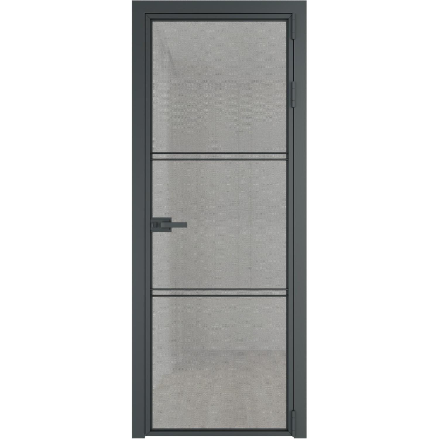 Дверь межкомнатная  алюминиевая  3 AX ProfilDoors (Серая ночь, Рэте)