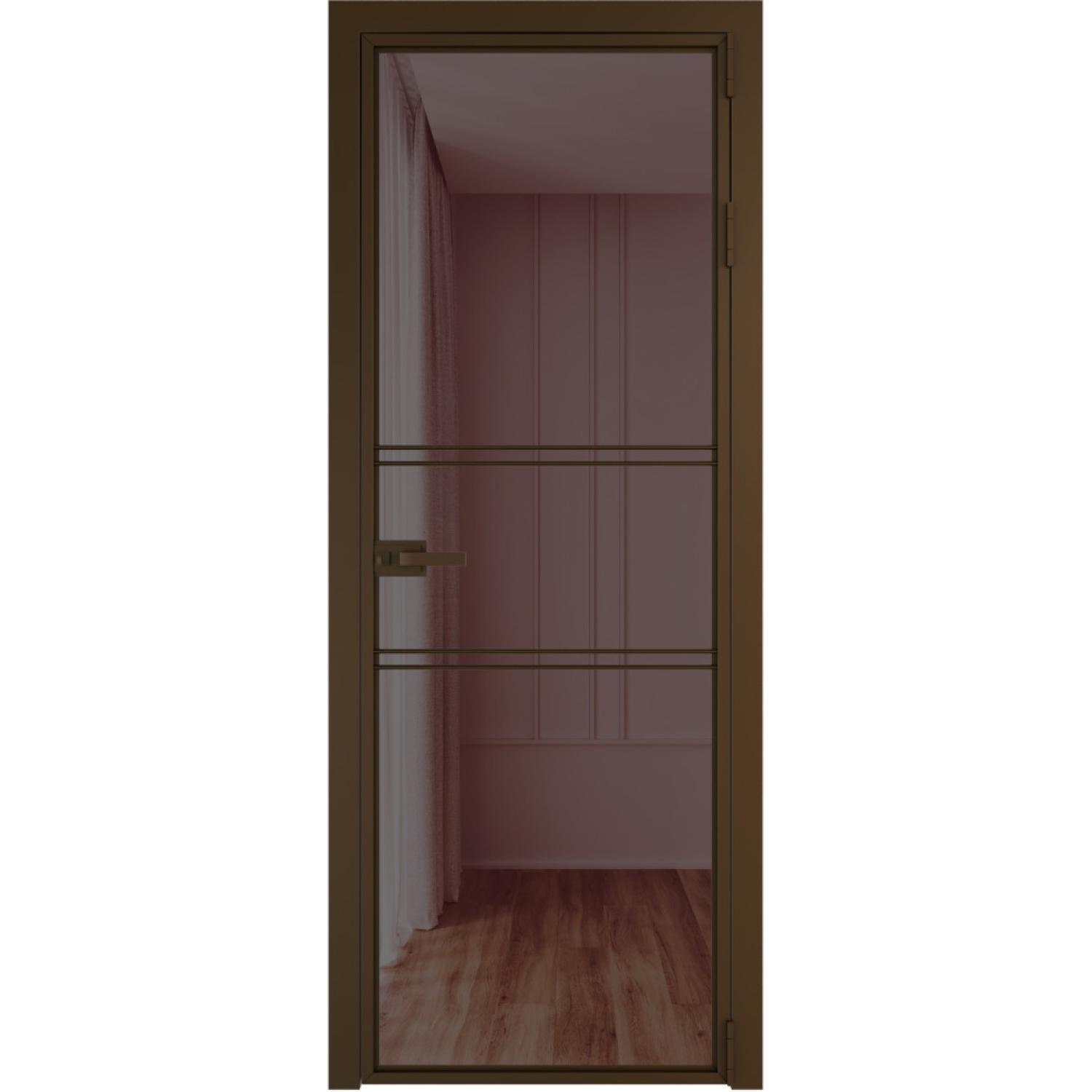 Дверь межкомнатная  алюминиевая  2 AX ProfilDoors (Деорэ, Золотистая бронза)