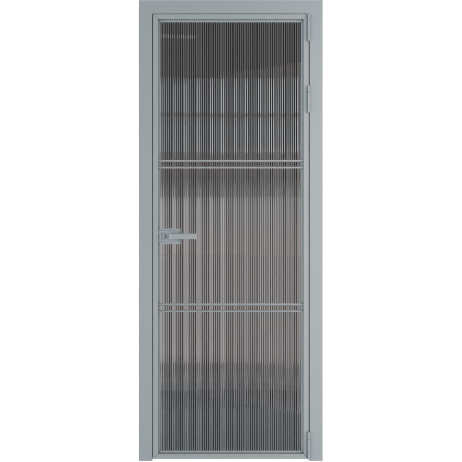 Дверь межкомнатная  алюминиевая  3 AX ProfilDoors (Серебро, Мору тонированное)
