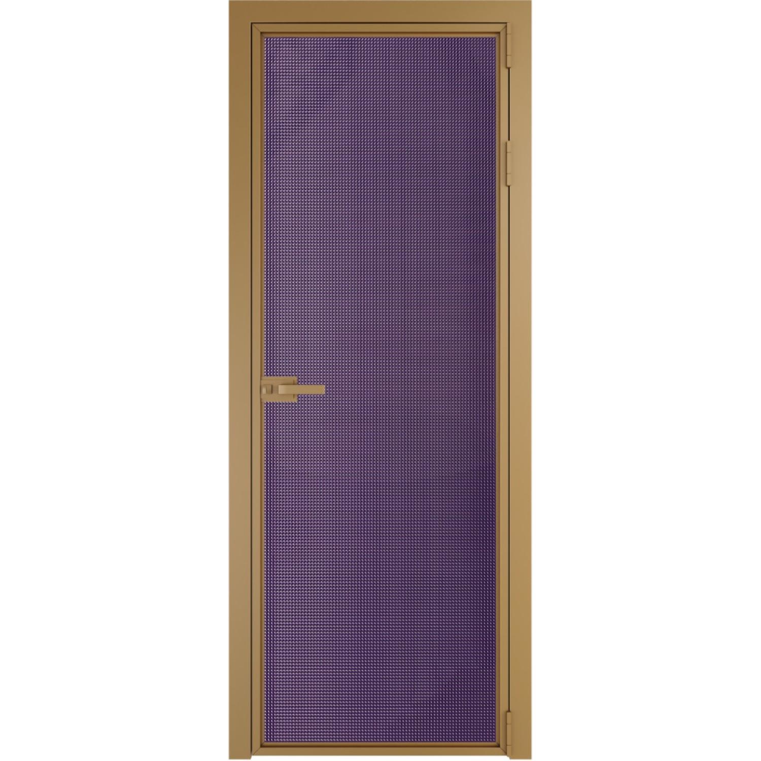 Дверь межкомнатная  алюминиевая  1 AX ProfilDoors (Золото, Кризет фиолетовый)