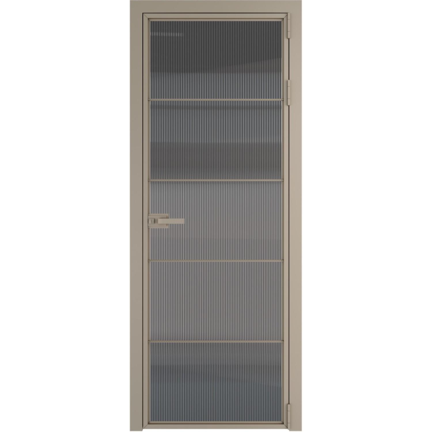 Дверь межкомнатная  алюминиевая  5 AX ProfilDoors (Никель, Мору тонированное)