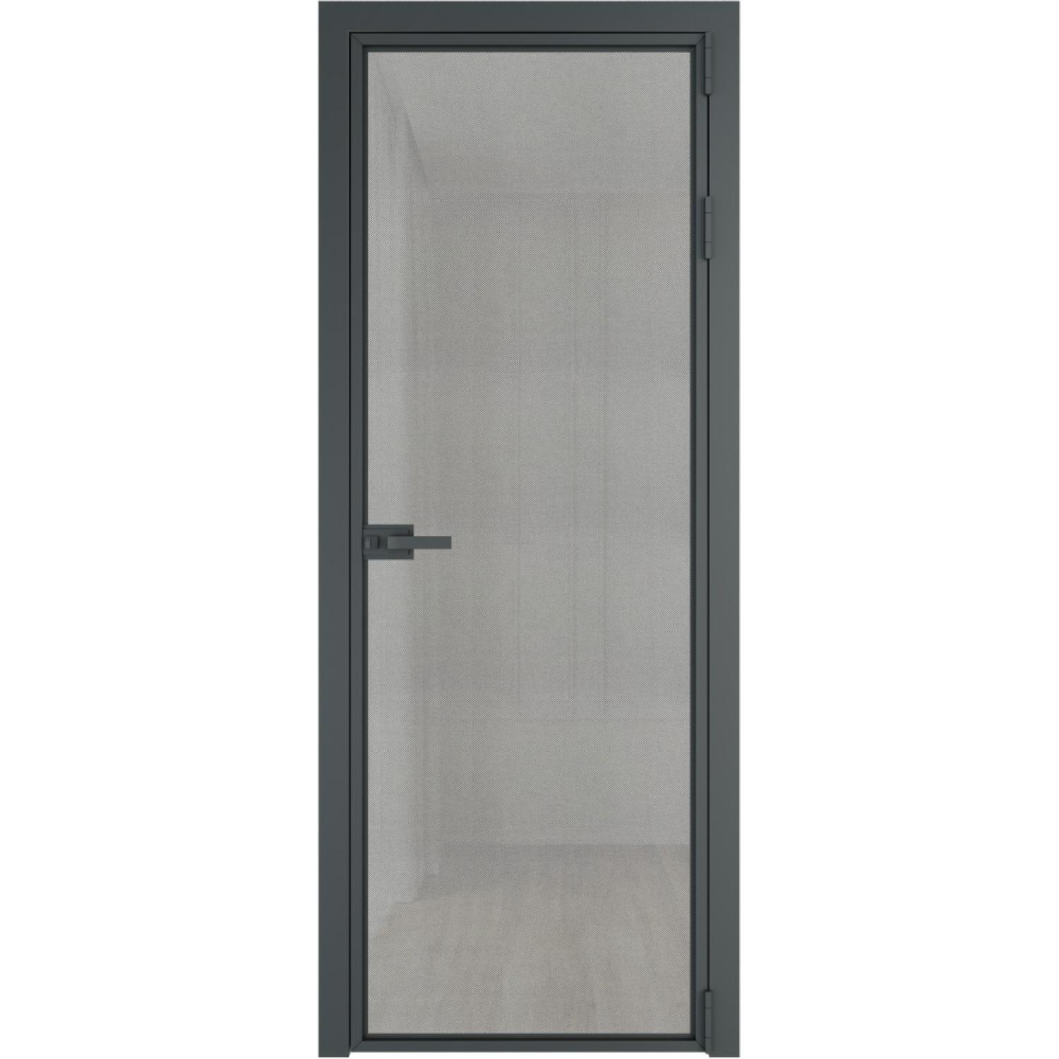 Дверь межкомнатная  алюминиевая  1 AX ProfilDoors (Серая ночь, Рэте)
