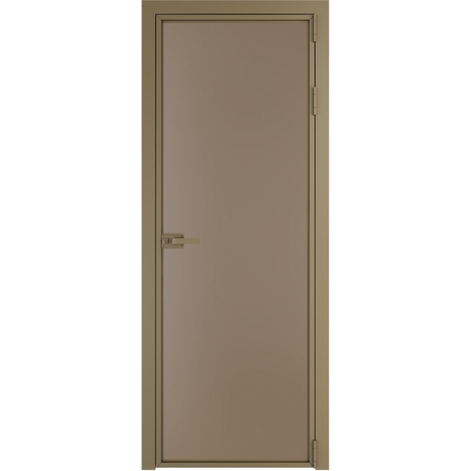 Дверь межкомнатная  алюминиевая  1 AX ProfilDoors (Шампань, Монохром капучино)