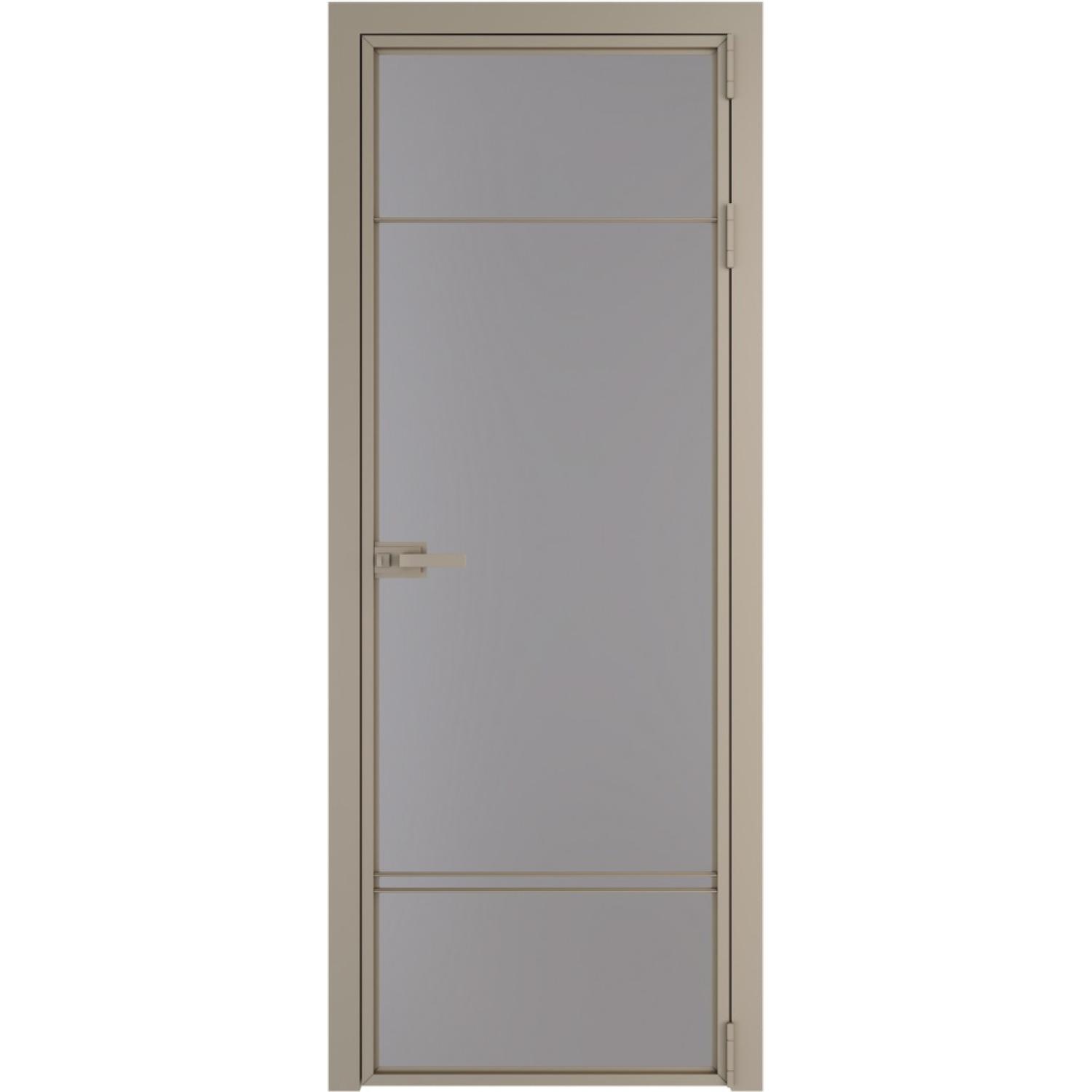 Дверь межкомнатная  алюминиевая  4 AX ProfilDoors (Никель, Монохром серый)