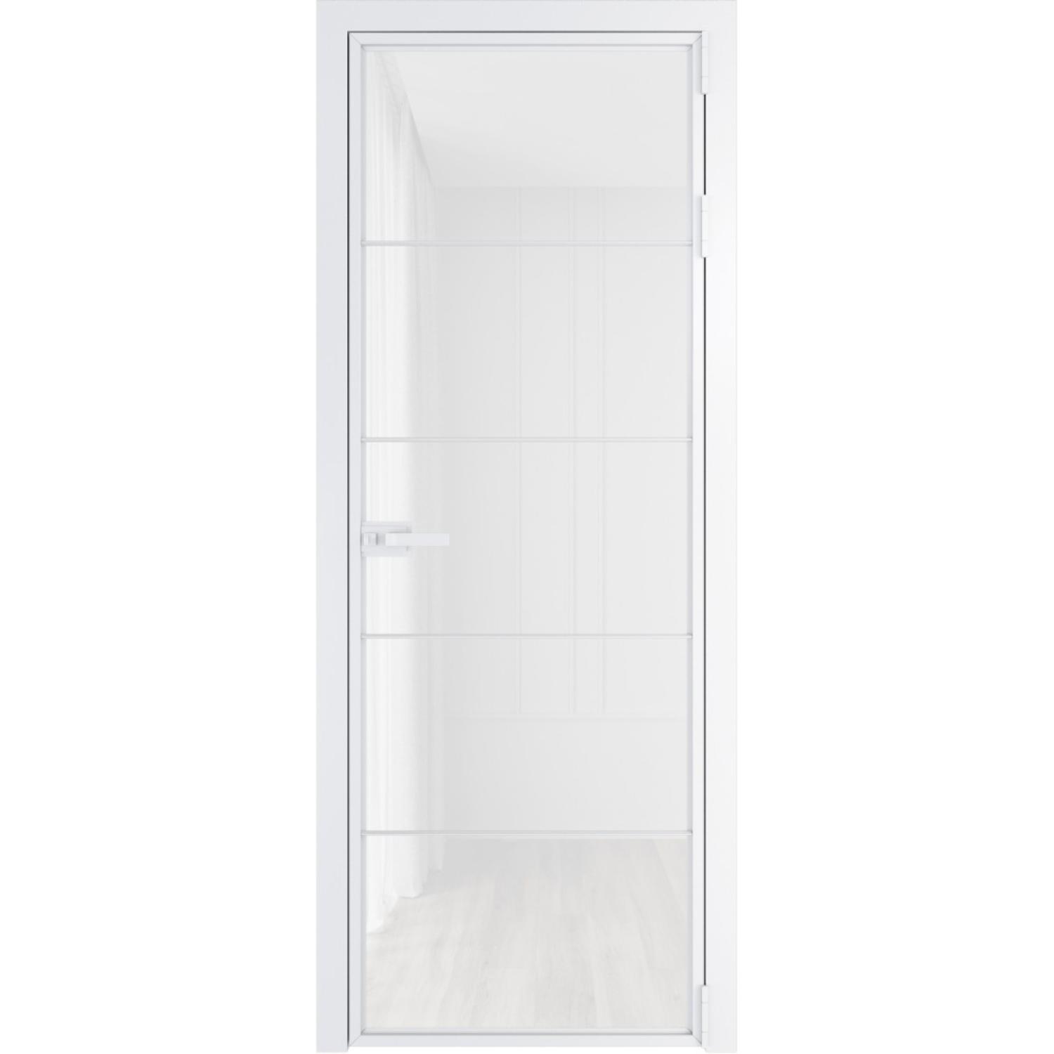 Дверь межкомнатная  алюминиевая  5 AX ProfilDoors (Вайт, Триплекс белый)