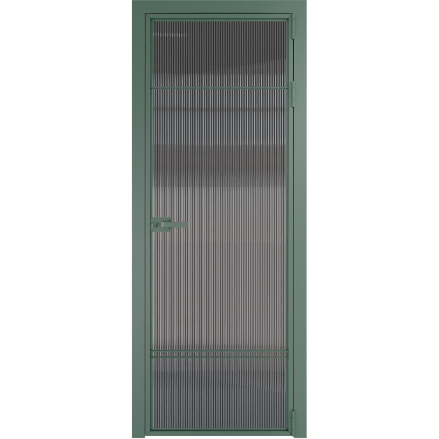 Дверь межкомнатная  алюминиевая  4 AX ProfilDoors (Зеленый воск, Мору тонированное)