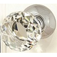 Krystal Premium  (B6025) Хрустальная дверная ручка, прозрачная /хром полированный