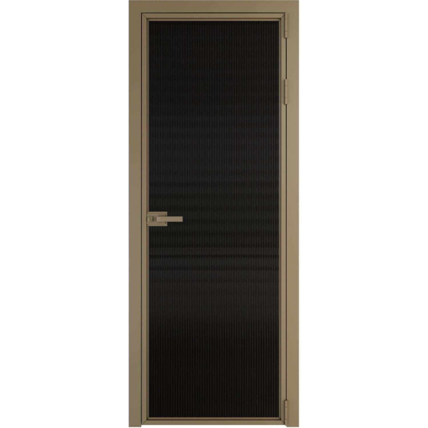 Дверь межкомнатная  алюминиевая  1 AX ProfilDoors (Шампань, Мору черное)