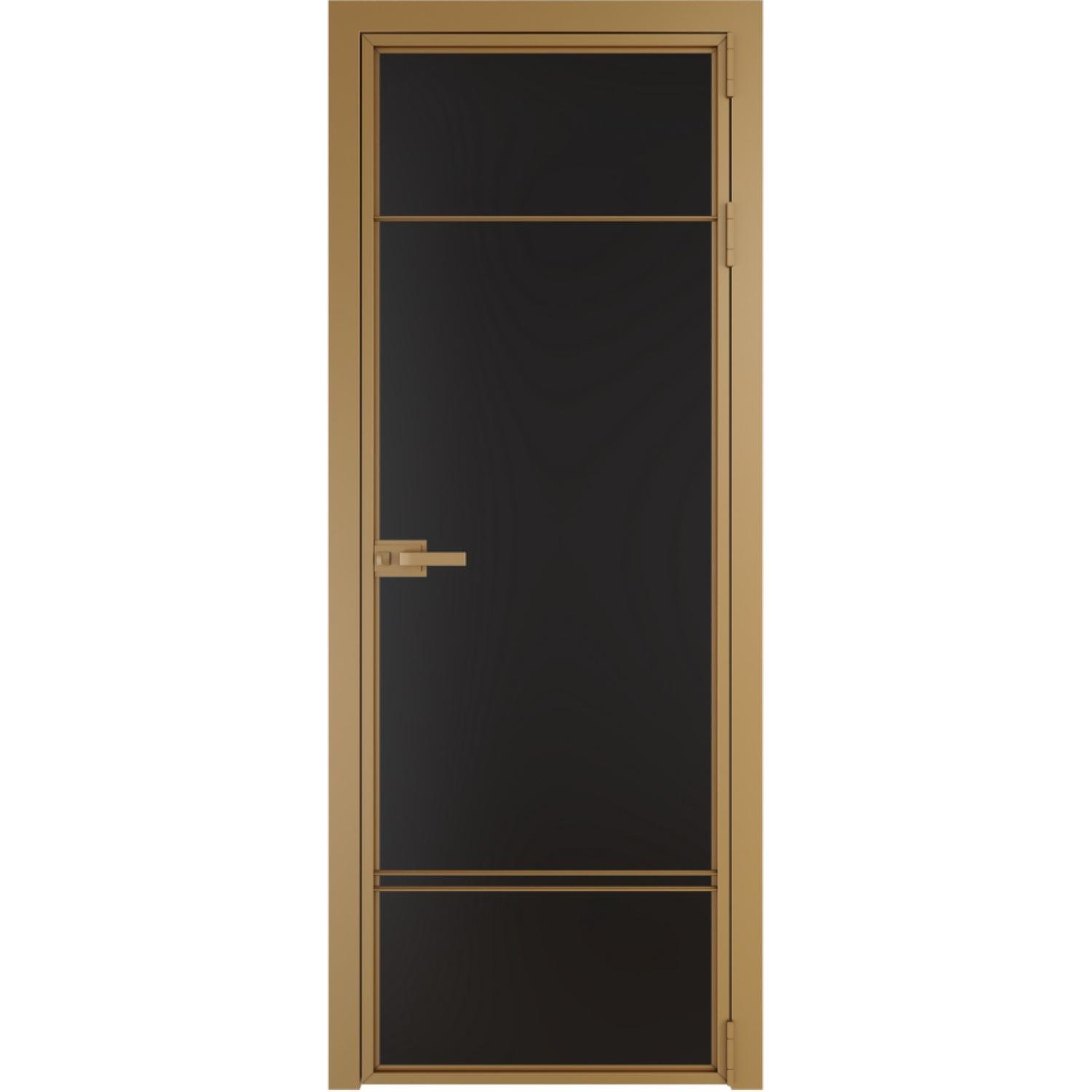 Дверь межкомнатная  алюминиевая  4 AX ProfilDoors (Золото, Монохром черный)