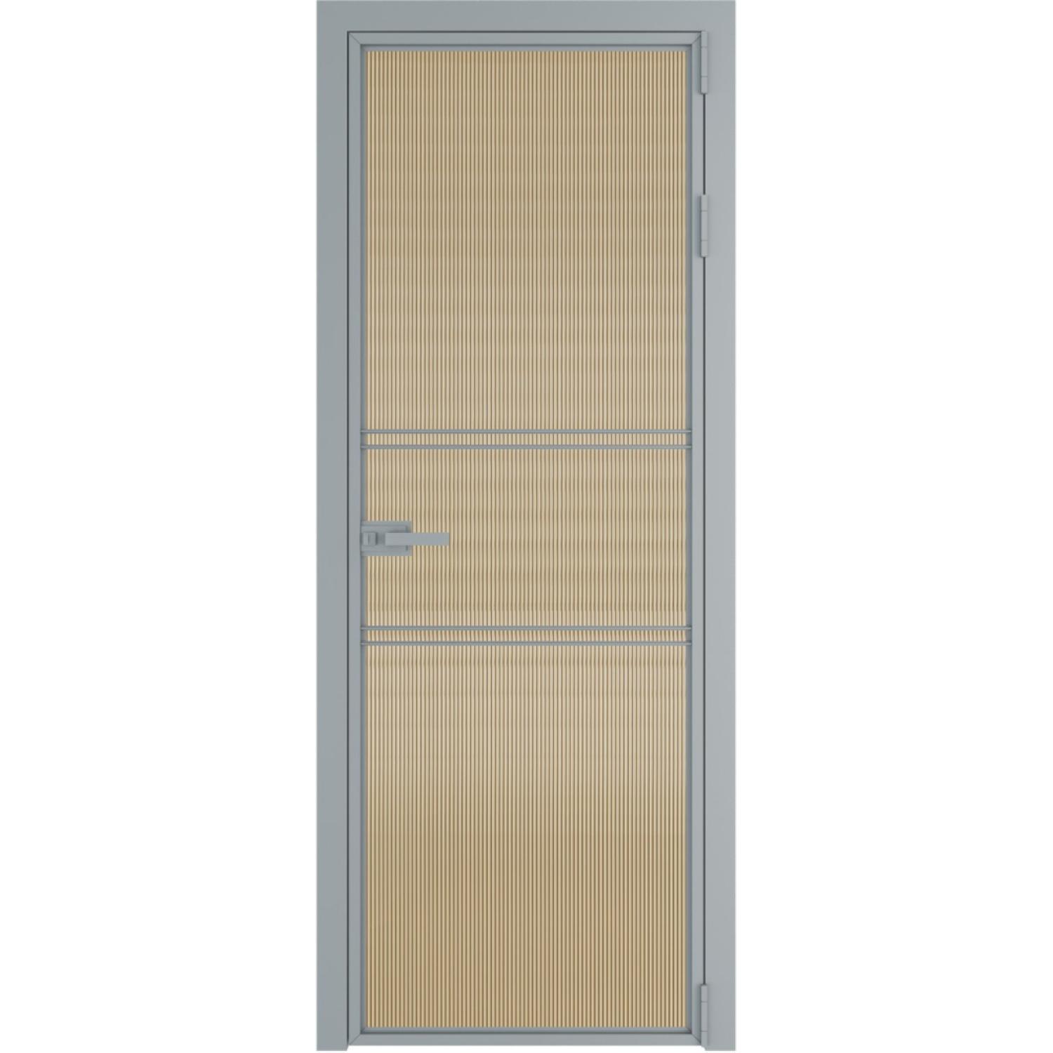 Дверь межкомнатная  алюминиевая  2 AX ProfilDoors (Серебро, Мору золото)