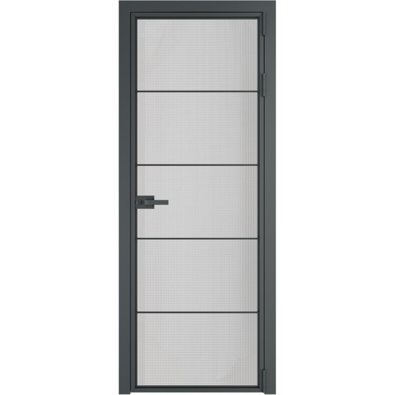 Дверь межкомнатная  алюминиевая  5 AX ProfilDoors (Серая ночь, Кризет)