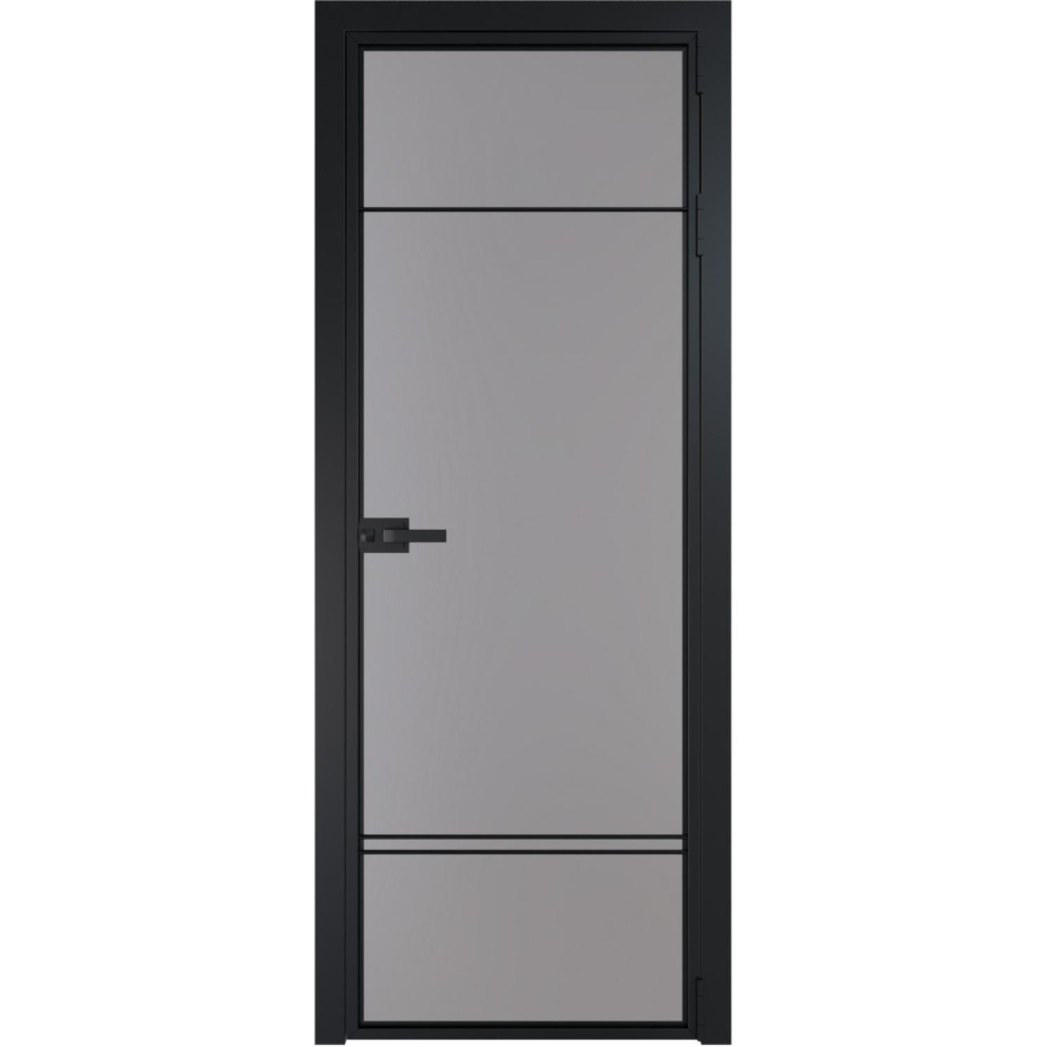 Дверь межкомнатная  алюминиевая  4 AX ProfilDoors (Черный, Монохром серый)