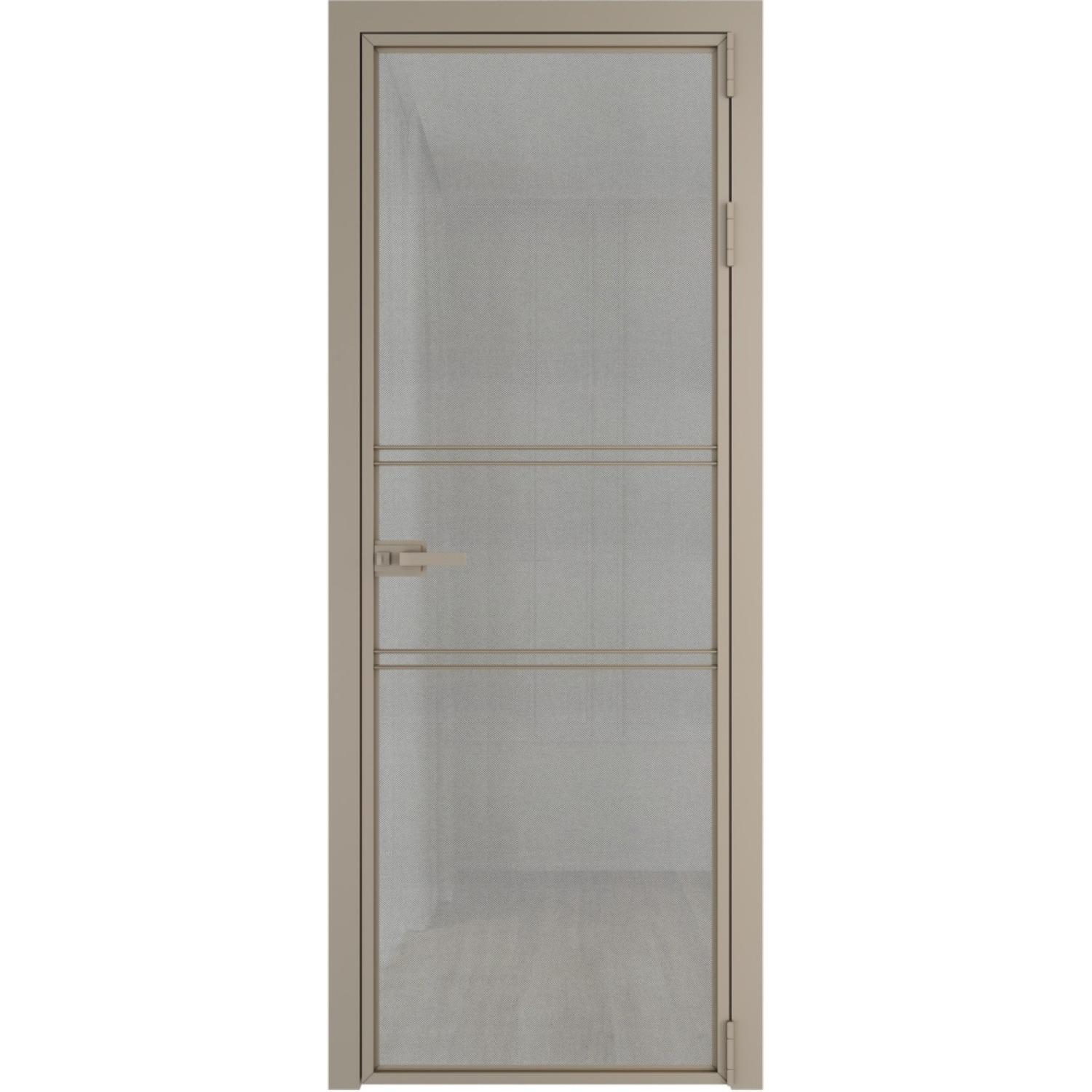 Дверь межкомнатная  алюминиевая  2 AX ProfilDoors (Никель, Рэте)