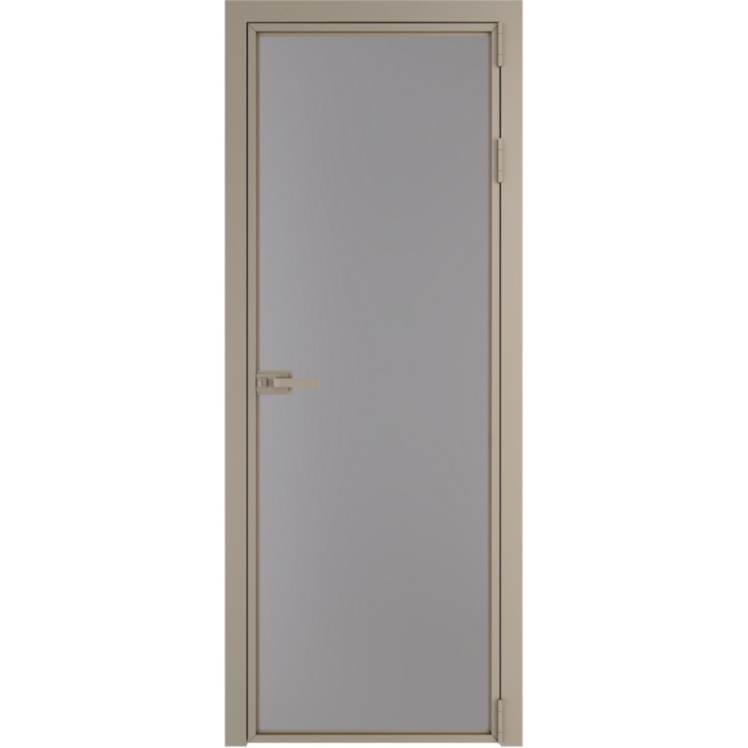 Дверь межкомнатная  алюминиевая  1 AX ProfilDoors (Никель, Монохром серый)