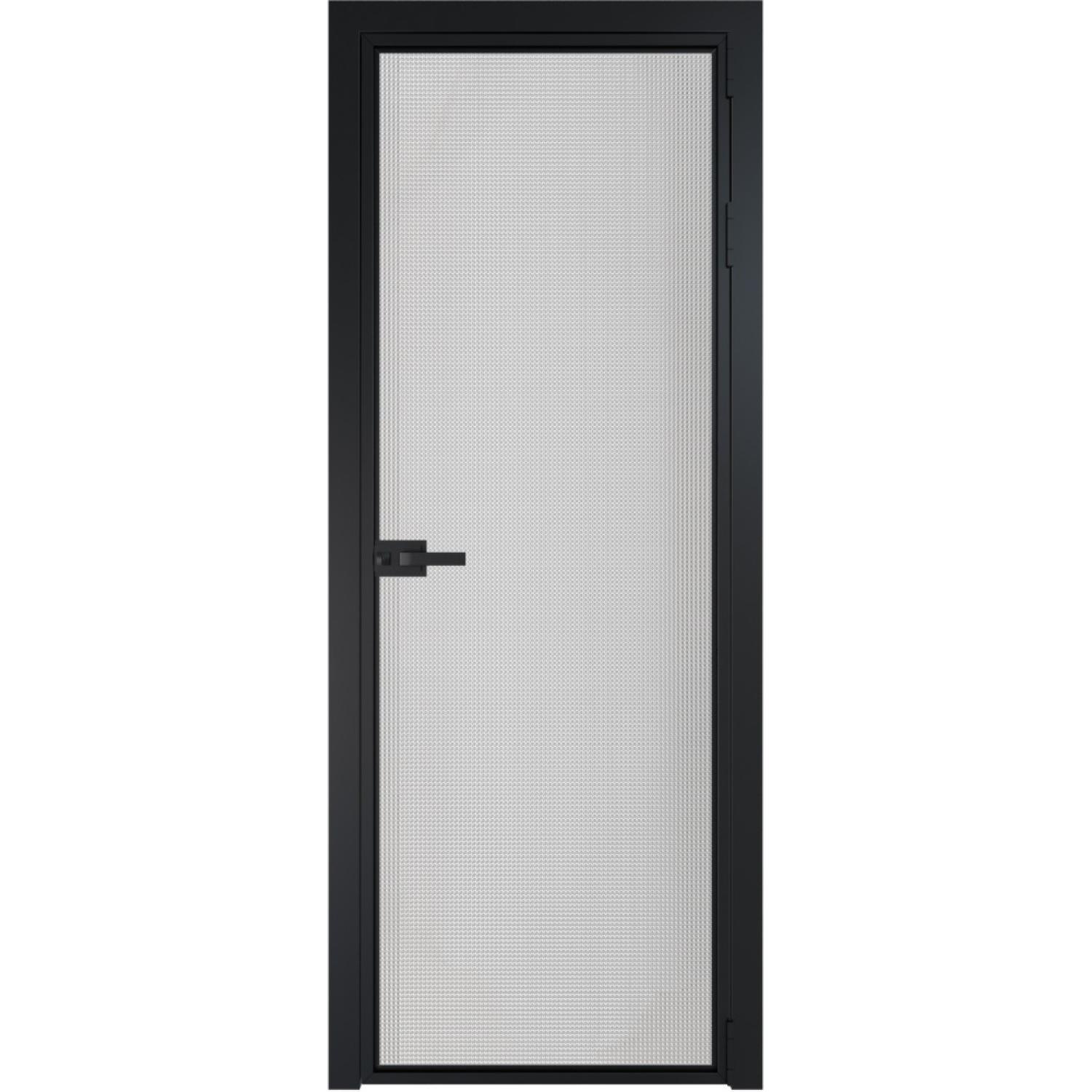Дверь межкомнатная  алюминиевая  1 AX ProfilDoors (Черный, Кризет)