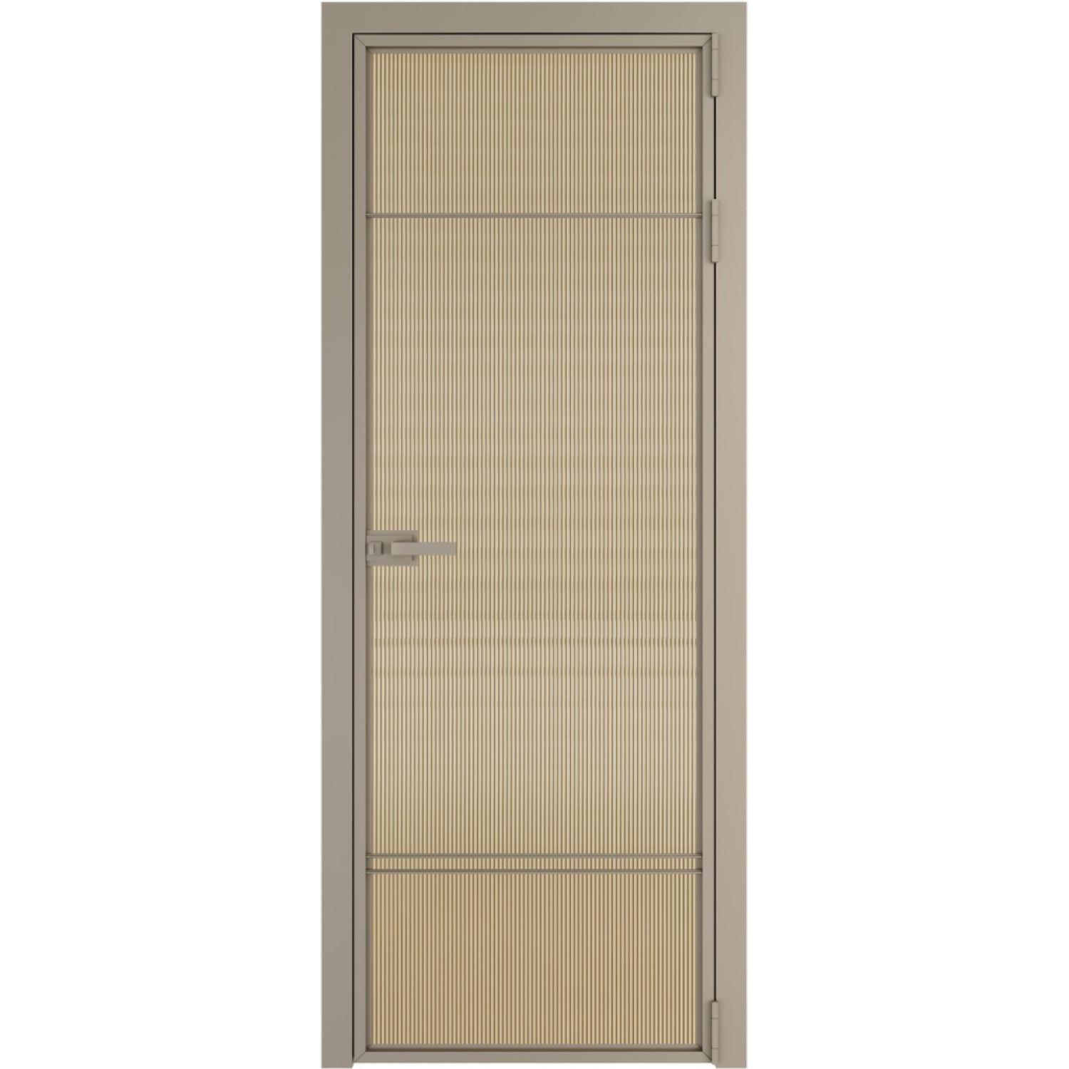 Дверь межкомнатная  алюминиевая  4 AX ProfilDoors (Никель, Мору золото)
