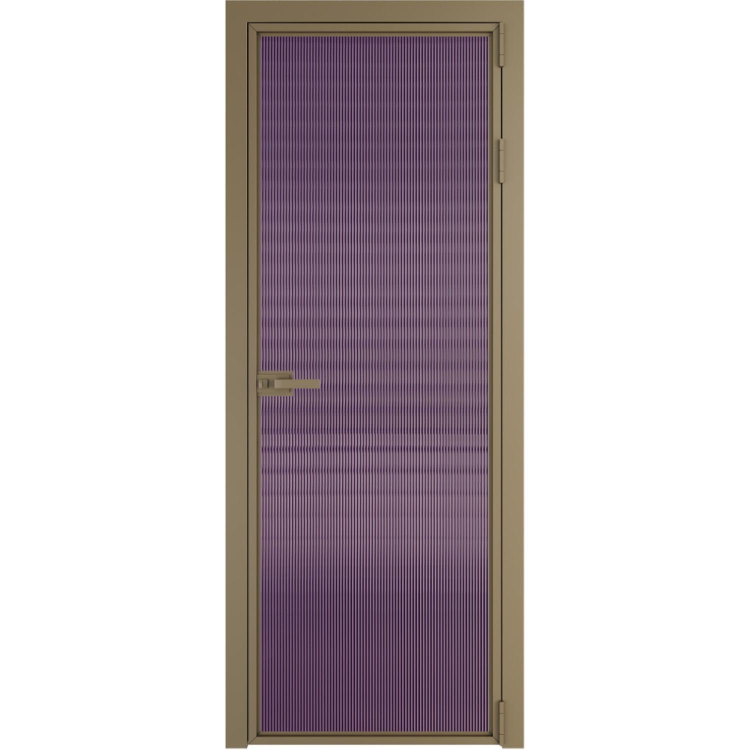 Дверь межкомнатная  алюминиевая  1 AX ProfilDoors (Шампань, Мору фиолетовое)