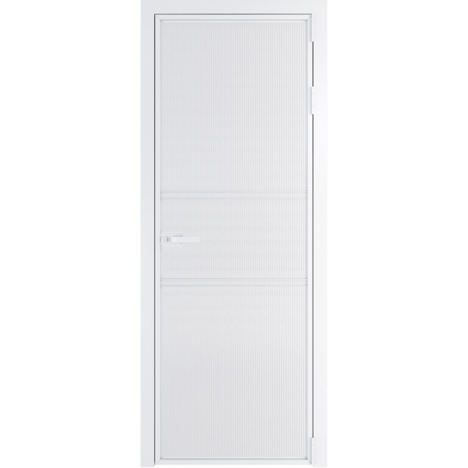 Дверь межкомнатная  алюминиевая  2 AX ProfilDoors (Вайт, Мору двухстороннее белое)