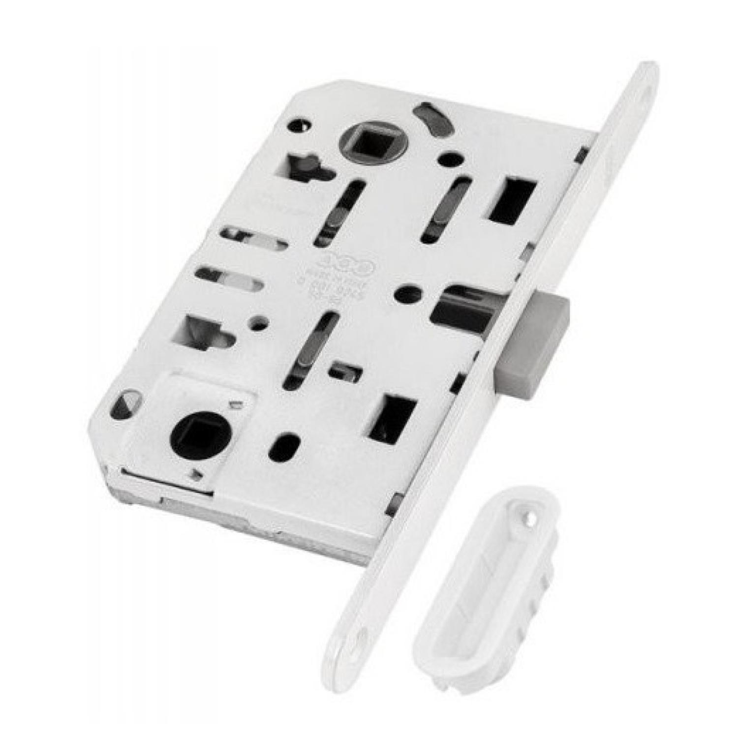 B0610250640 Замок дверной сан.тех. Polaris 2XT с ответной планкой (AGB) (91 белый)