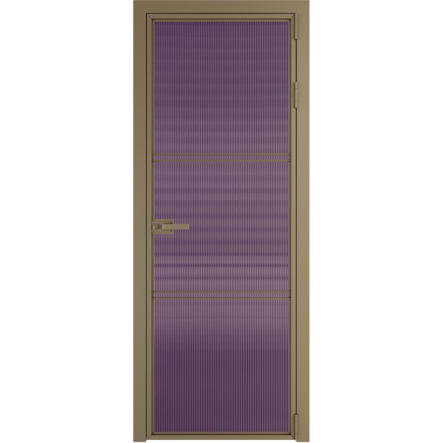 Дверь межкомнатная  алюминиевая  3 AX ProfilDoors (Шампань, Мору фиолетовое)