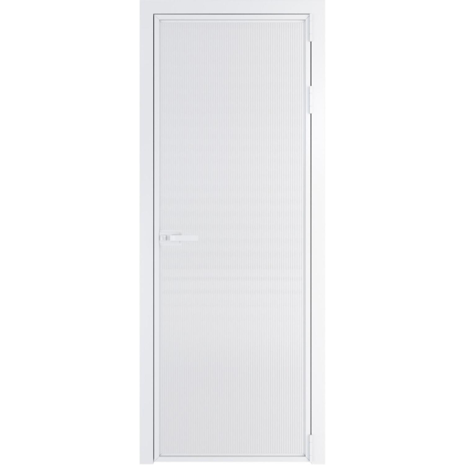 Дверь межкомнатная  алюминиевая  1 AX ProfilDoors (Вайт, Мору двухстороннее белое)