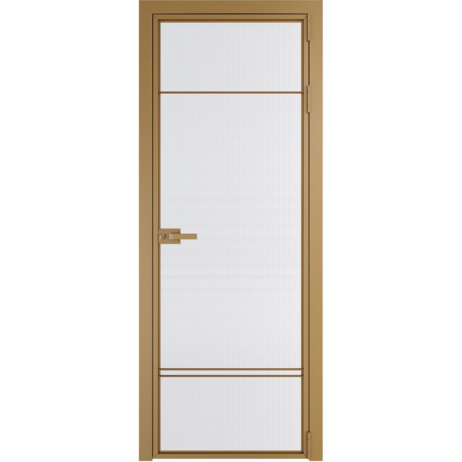 Дверь межкомнатная  алюминиевая  4 AX ProfilDoors (Золото, Мору двухстороннее белое)