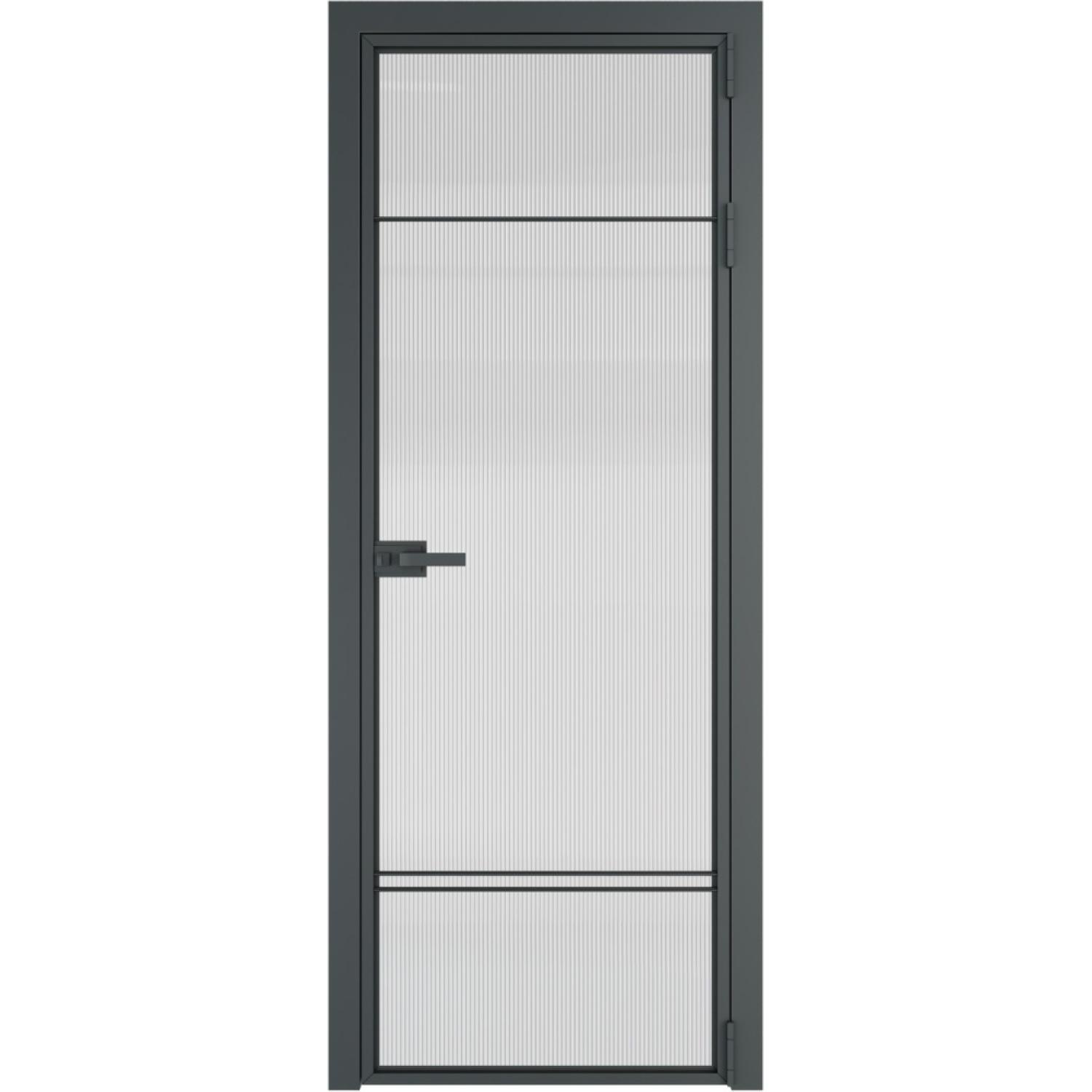 Дверь межкомнатная  алюминиевая  4 AX ProfilDoors (Серая ночь, Мору осветленное)