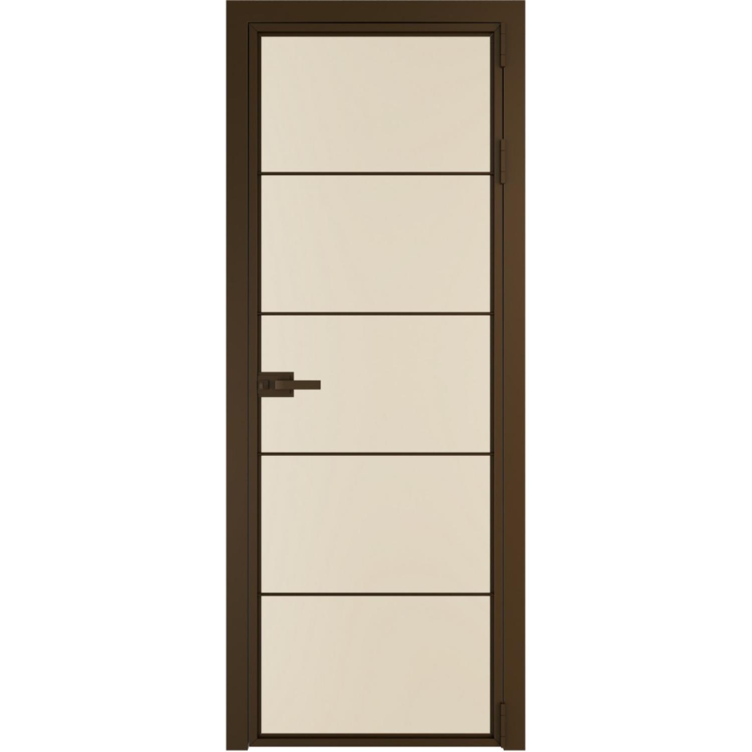 Дверь межкомнатная  алюминиевая  5 AX ProfilDoors (Деорэ, Монохром жемчуг)