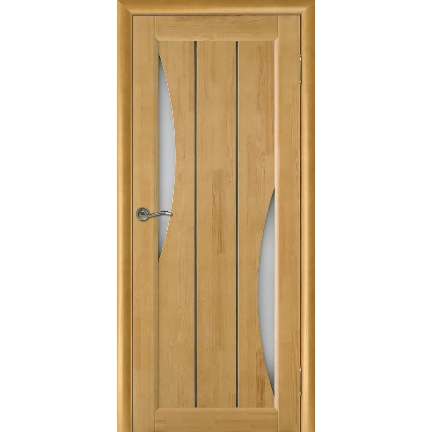 Дверь межкомнатная Вега 4 ЧО матовое сосна (2000*700, Светлый орех, Мателюкс матовое, Заказная)
