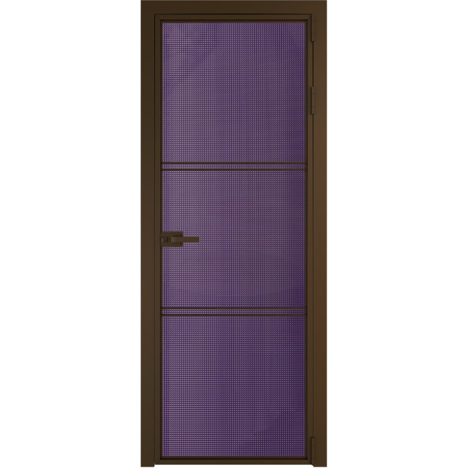 Дверь межкомнатная  алюминиевая  3 AX ProfilDoors (Деорэ, Кризет фиолетовый)