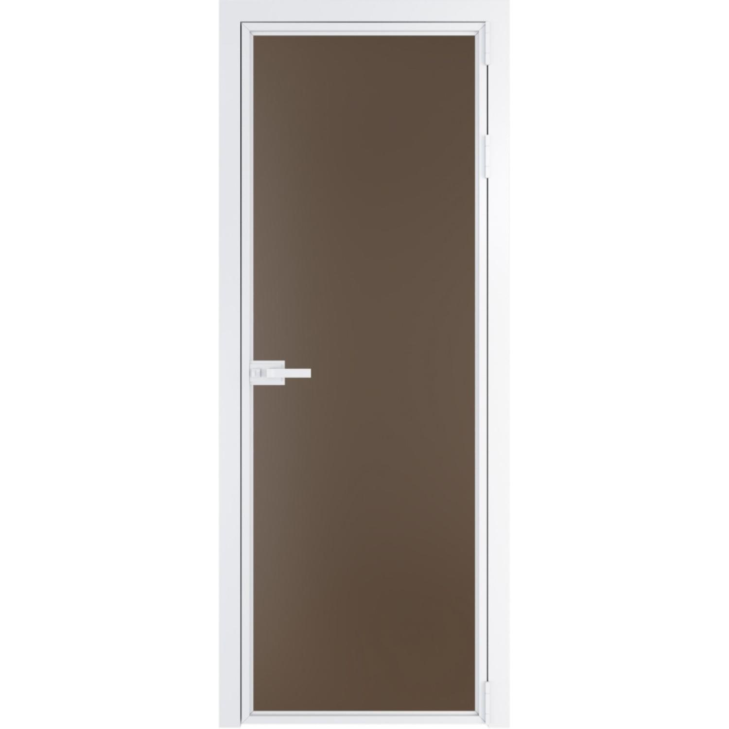 Дверь межкомнатная  алюминиевая  1 AX ProfilDoors (Вайт, Монохром гляссе)