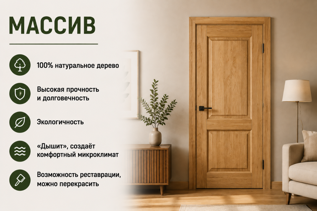 Основные преимущества массива
