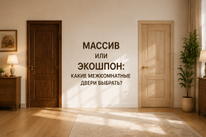 Массив или экошпон: какие межкомнатные двери лучше выбрать?
