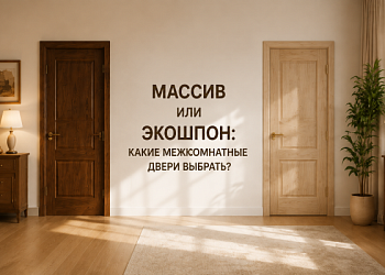 Массив или экошпон: какие межкомнатные двери лучше выбрать?