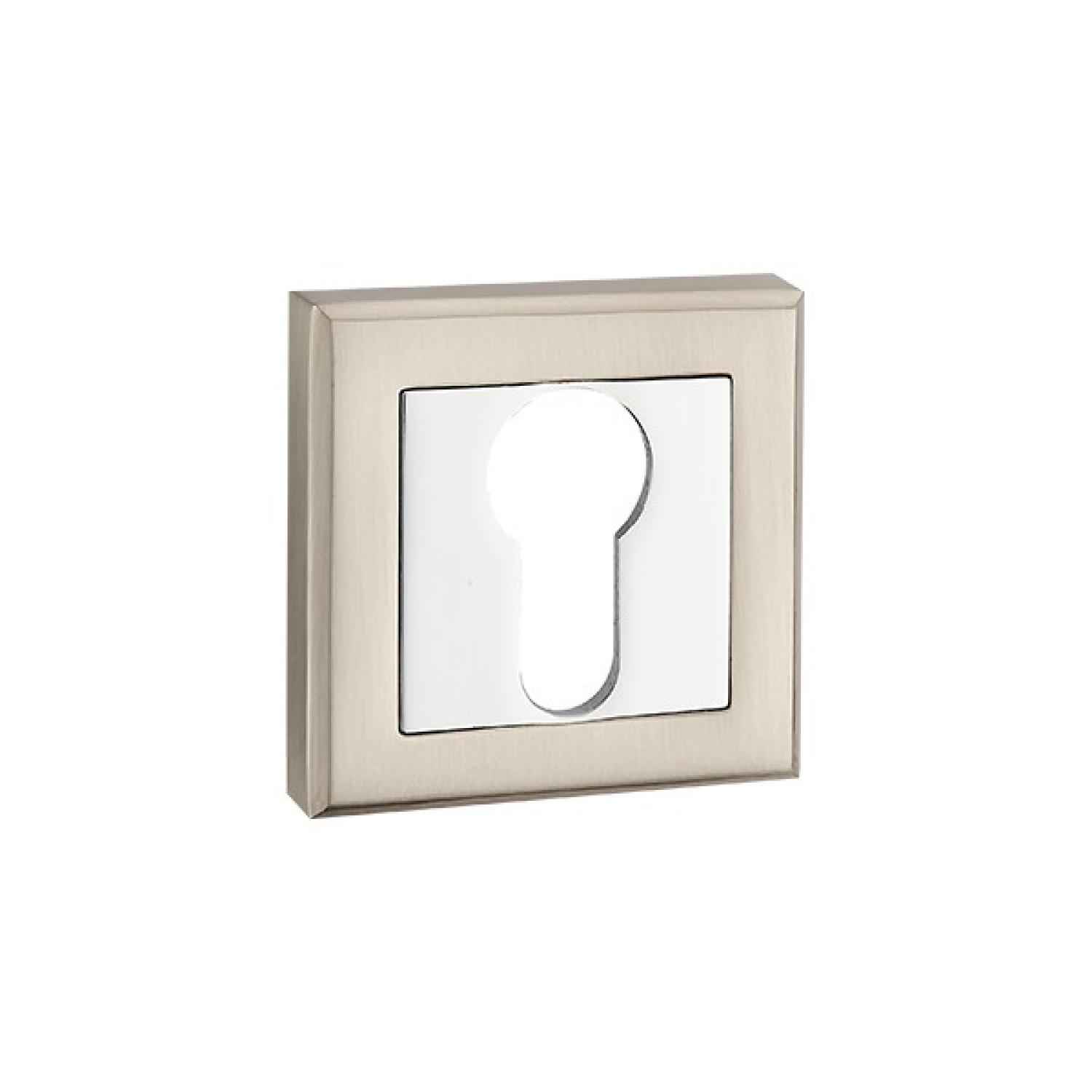 Накладка квадратная для евроцилиндра E8Y (Senat) (SN/PC)